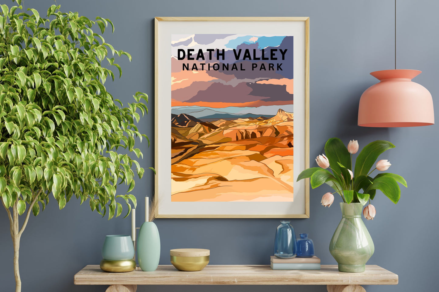 Death Valley National Park | Travel Poster Art Print - Wild Life Design Co.