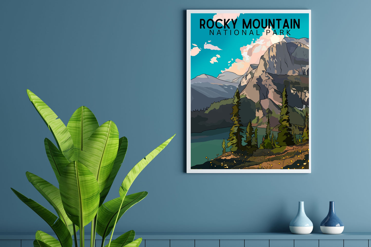 Rocky Mountain National Park | Travel Poster Art Print - Wild Life Design Co.