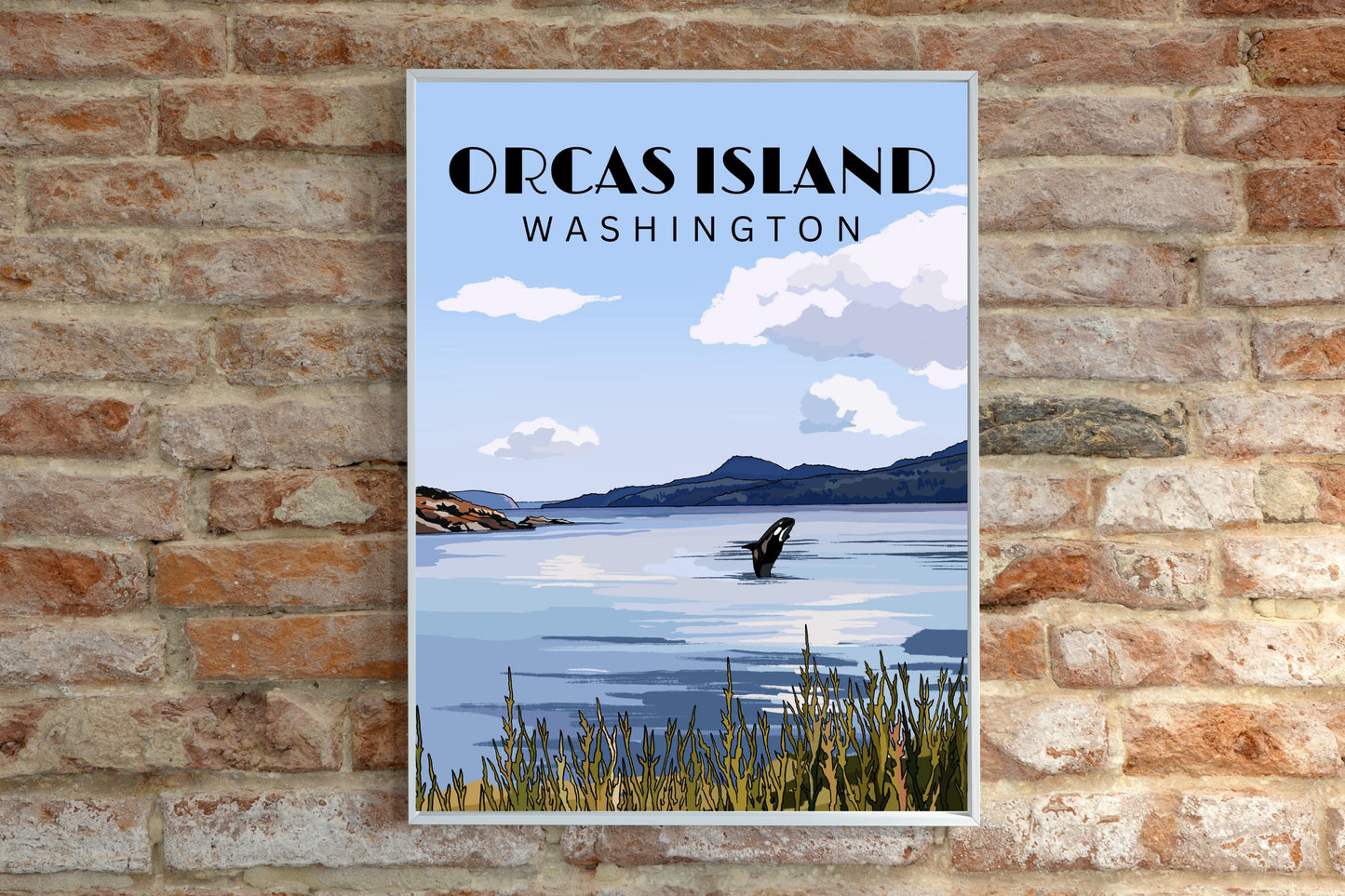 Orcas Island, Washington | Travel Poster Art Print - Wild Life Design Co.