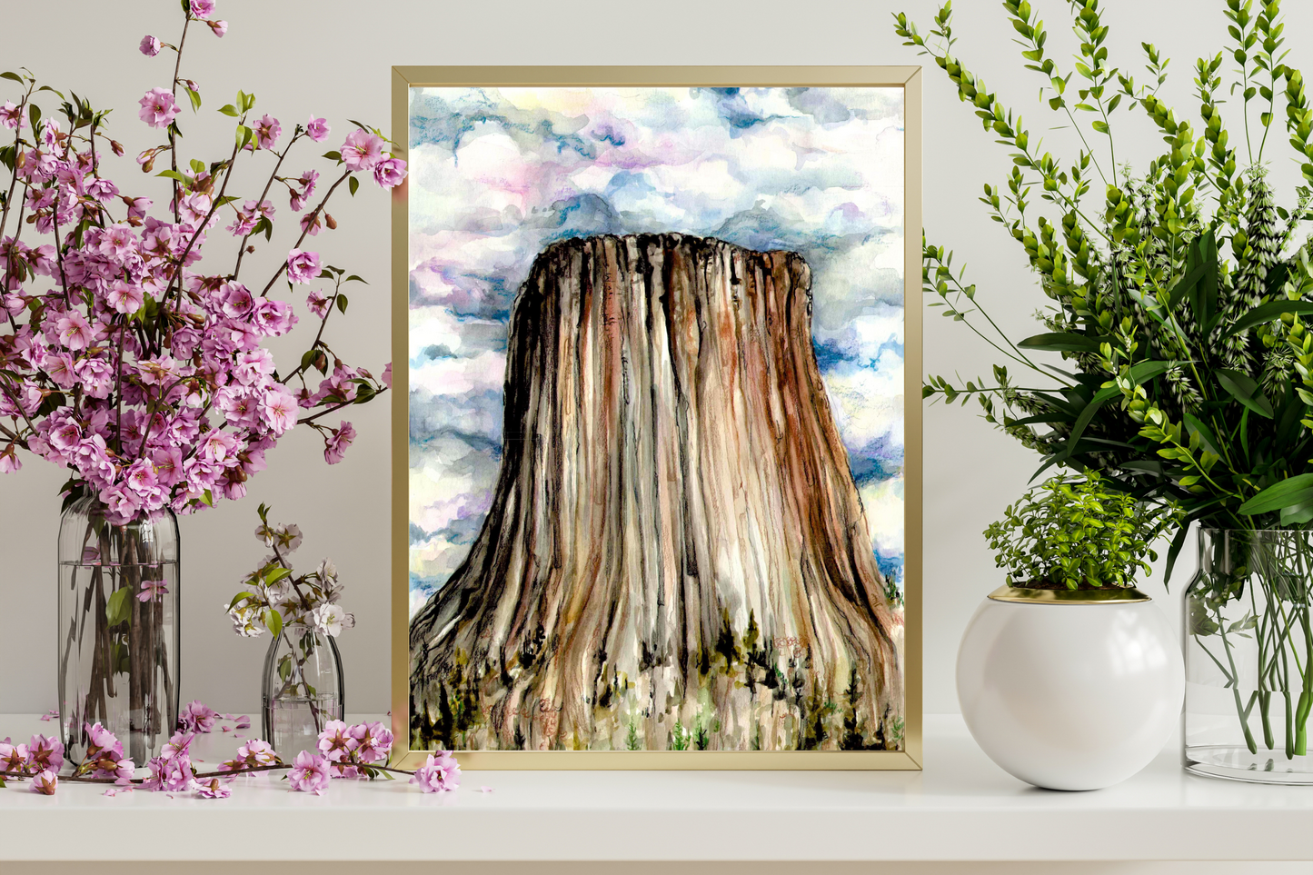 Devil's Tower National Monument | Watercolor Print