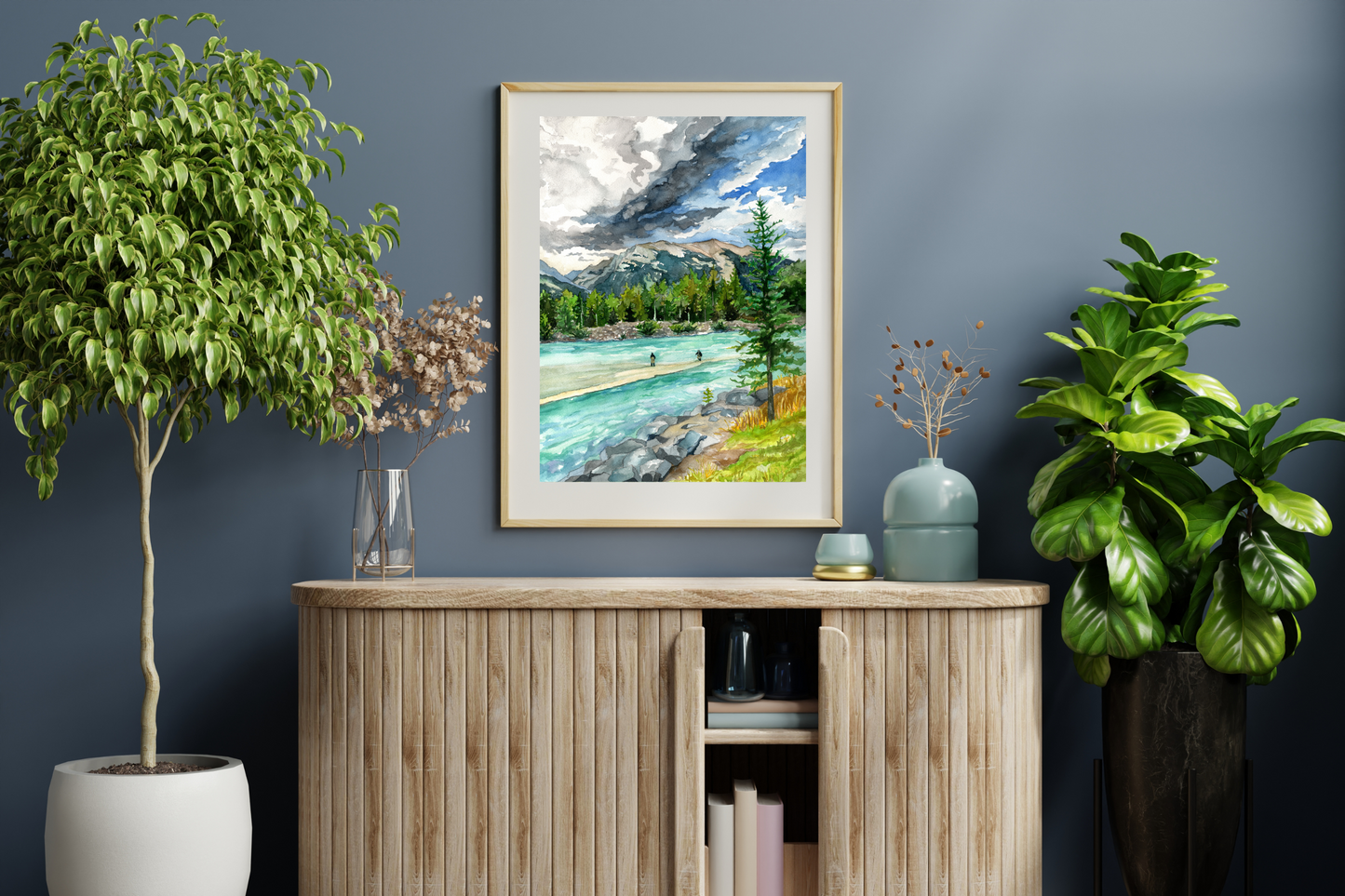 Canmore Fishermen | Archival Watercolor Art Print - Emma H. Baldwin