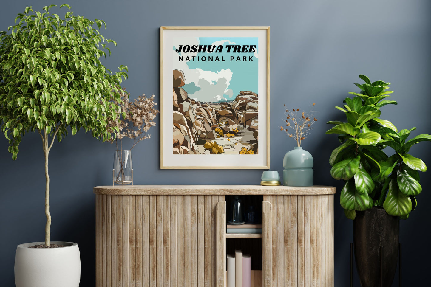 Joshua Tree National Park, California | Travel Poster Art Print - Wild Life Design Co.