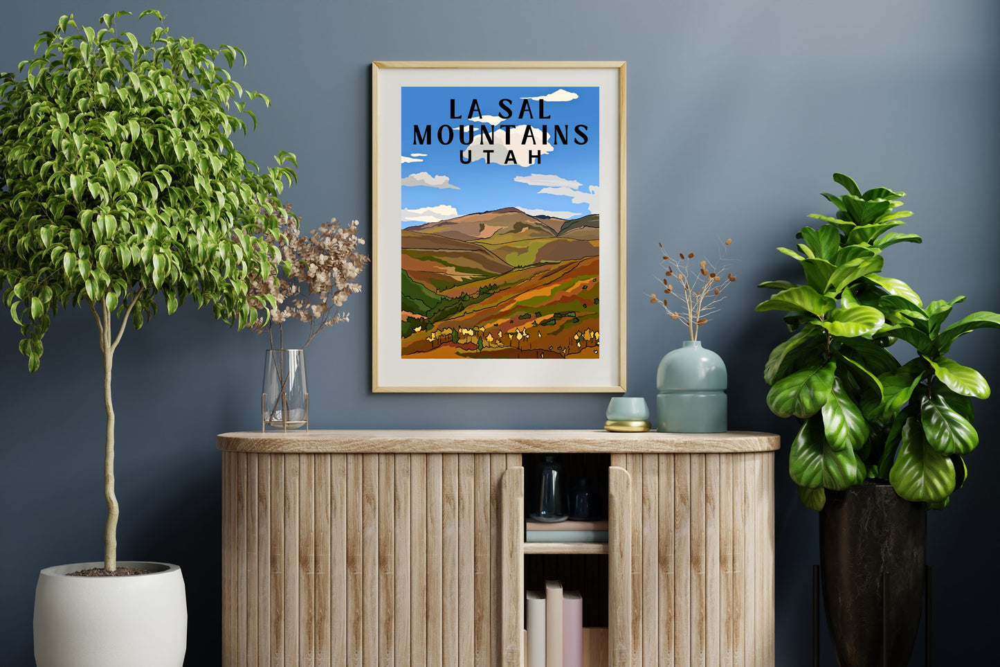 La Sal Mountains, Utah | Travel Poster Art Print - Wild Life Design Co.