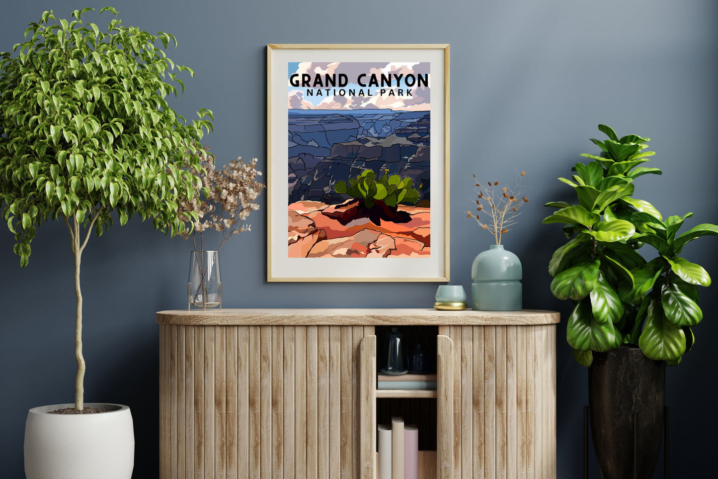 Grand Canyon National Park | Travel Poster Art Print - Wild Life Design Co.