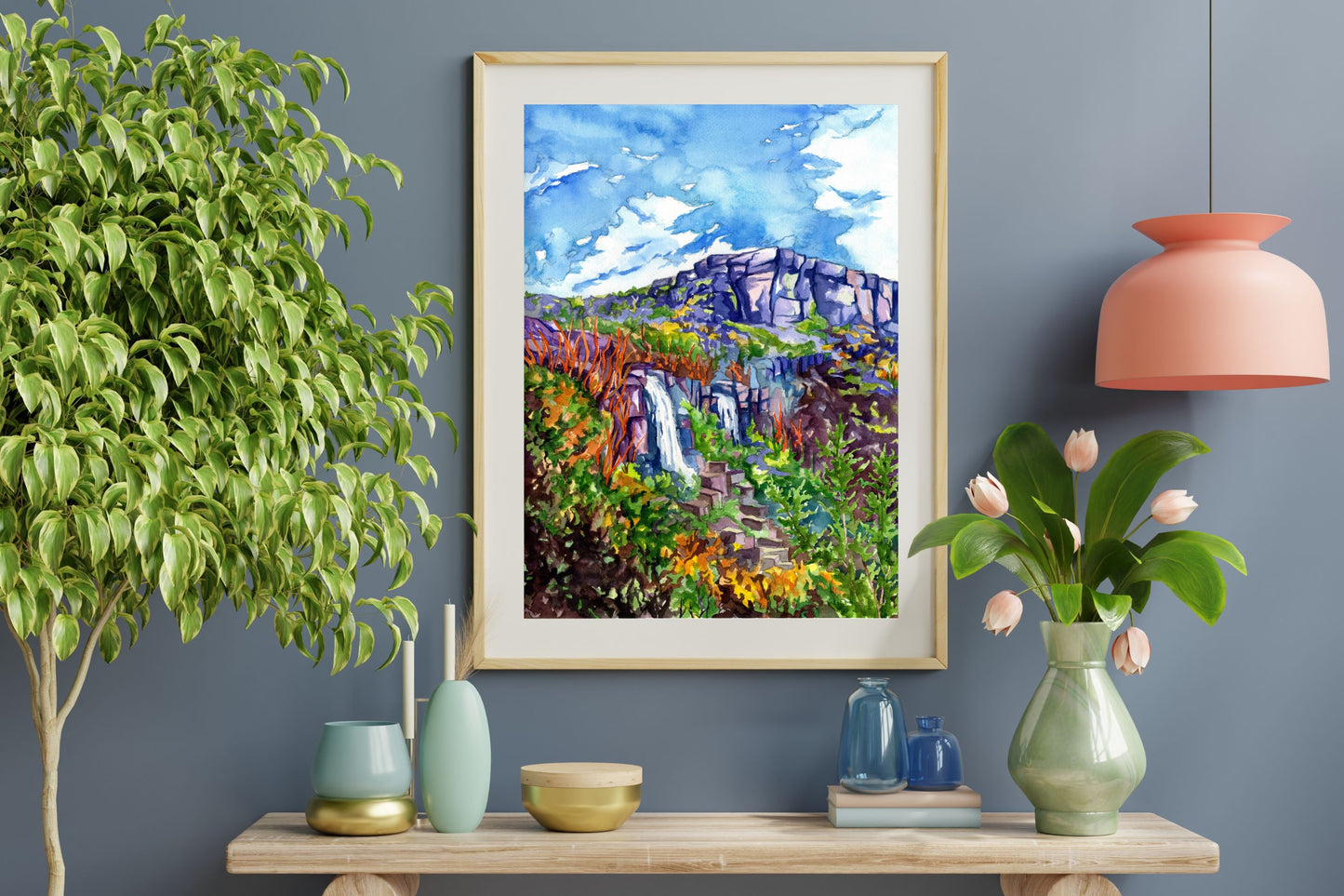 Ancient Lakes, Washington | Archival Watercolor Art Print - Emma H. Baldwin