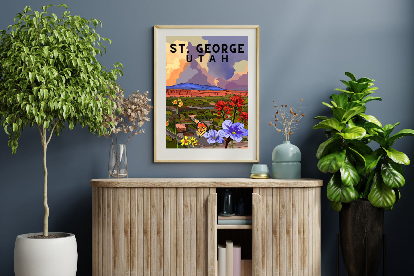 St. George, Utah | Travel Poster Art Print - Wild Life Design Co.