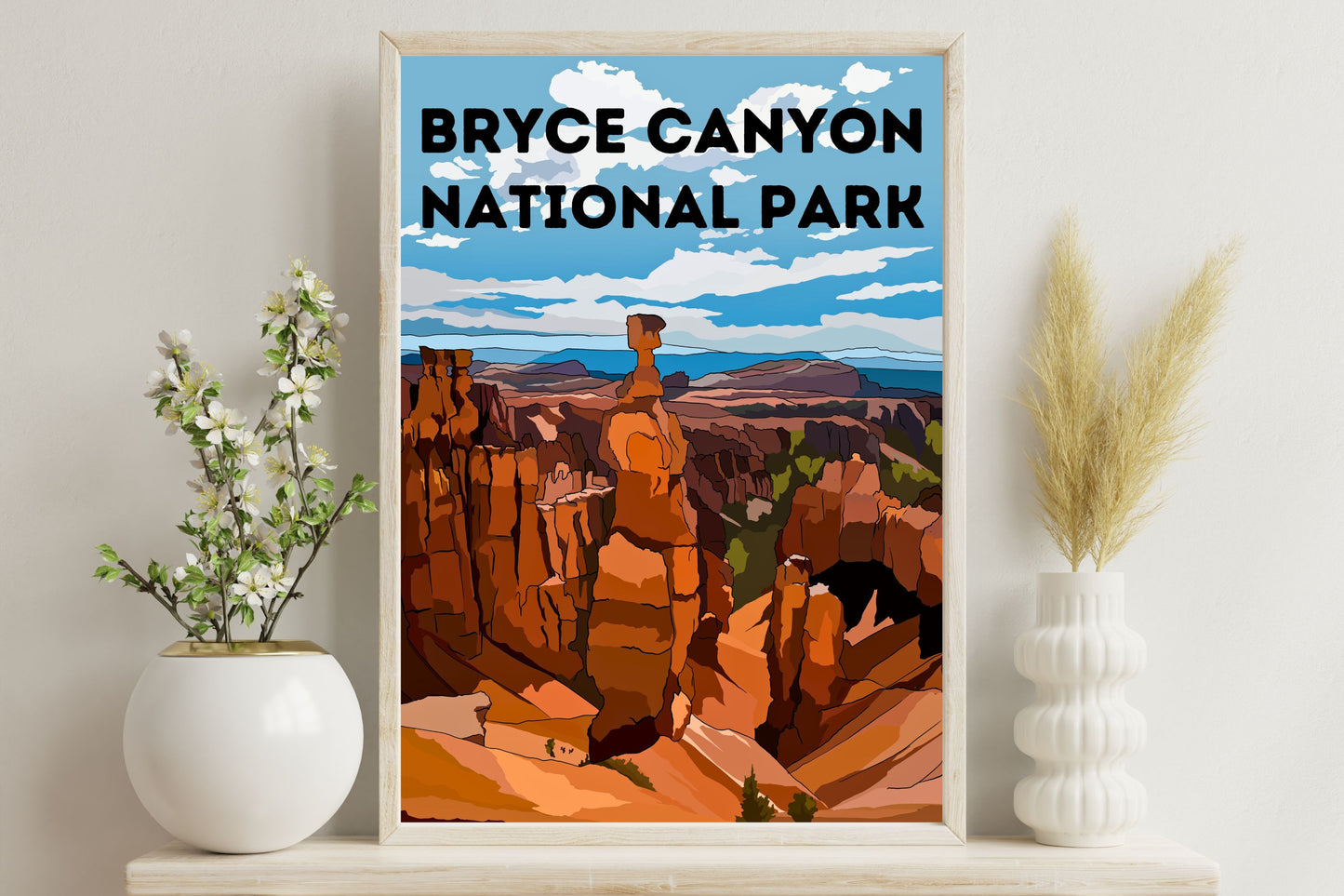 Bryce Canyon National Park, Utah | Travel Poster Art Print - Wild Life Design Co.