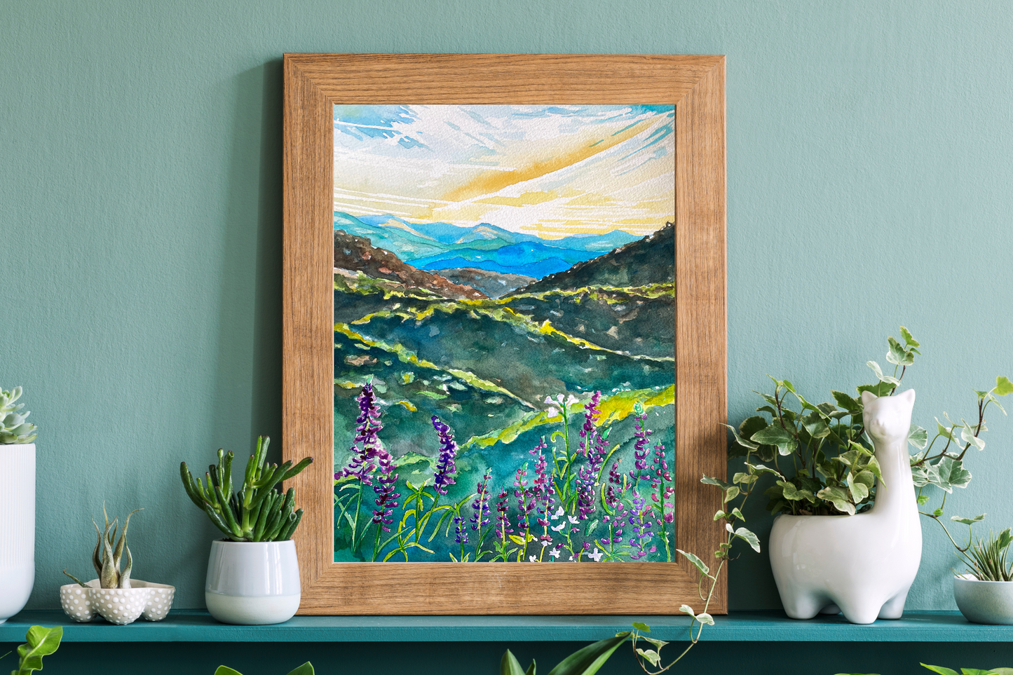 Blue Ridge Mountains | Archival Watercolor Art Print - Emma H. Baldwin