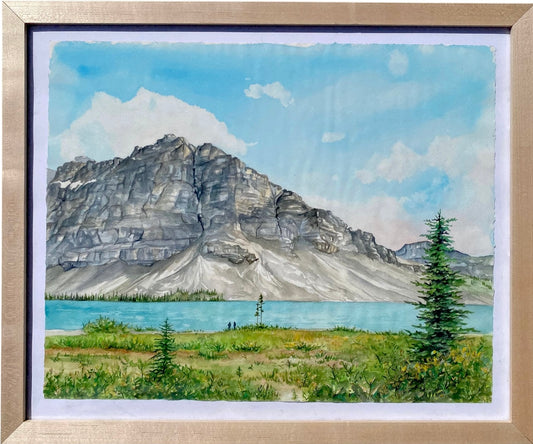 Bow Lake | Original Watercolor Painting - Emma H. Baldwin