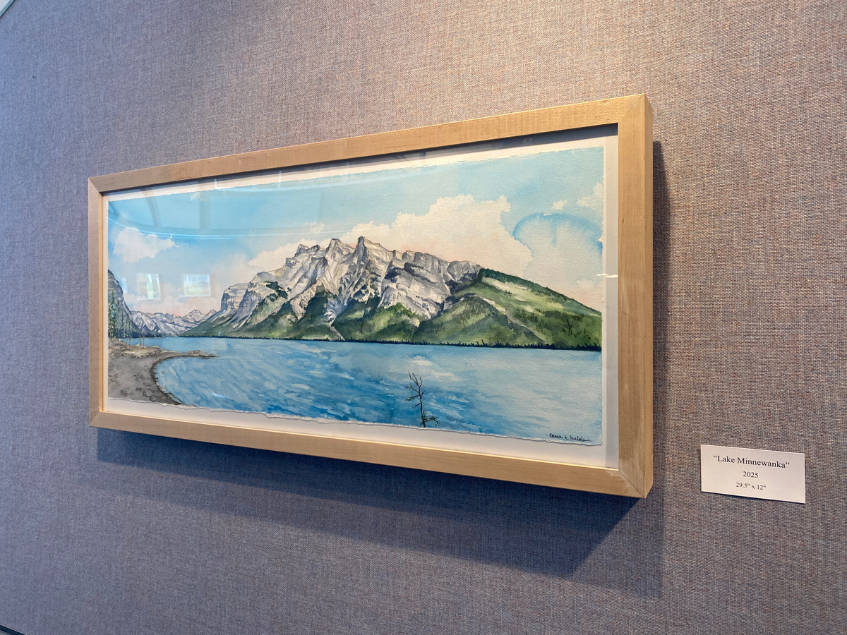 Lake Minnewanka | Original Watercolor Painting
