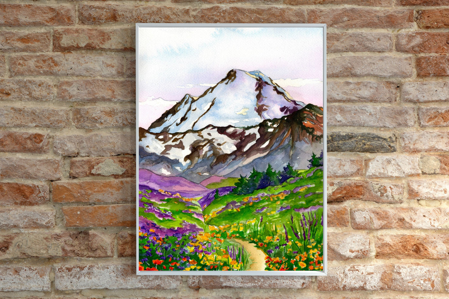 Mt. Baker Flowers | Archival Watercolor Art Print - Emma H. Baldwin