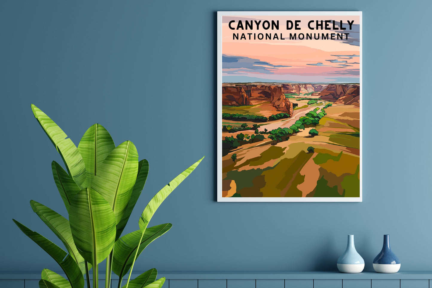 Canyon de Chelly National Monument | Travel Poster Art Print - Wild Life Design Co.
