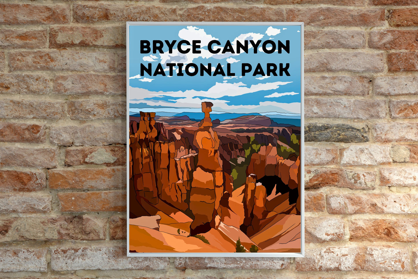 Bryce Canyon National Park, Utah | Travel Poster Art Print - Wild Life Design Co.