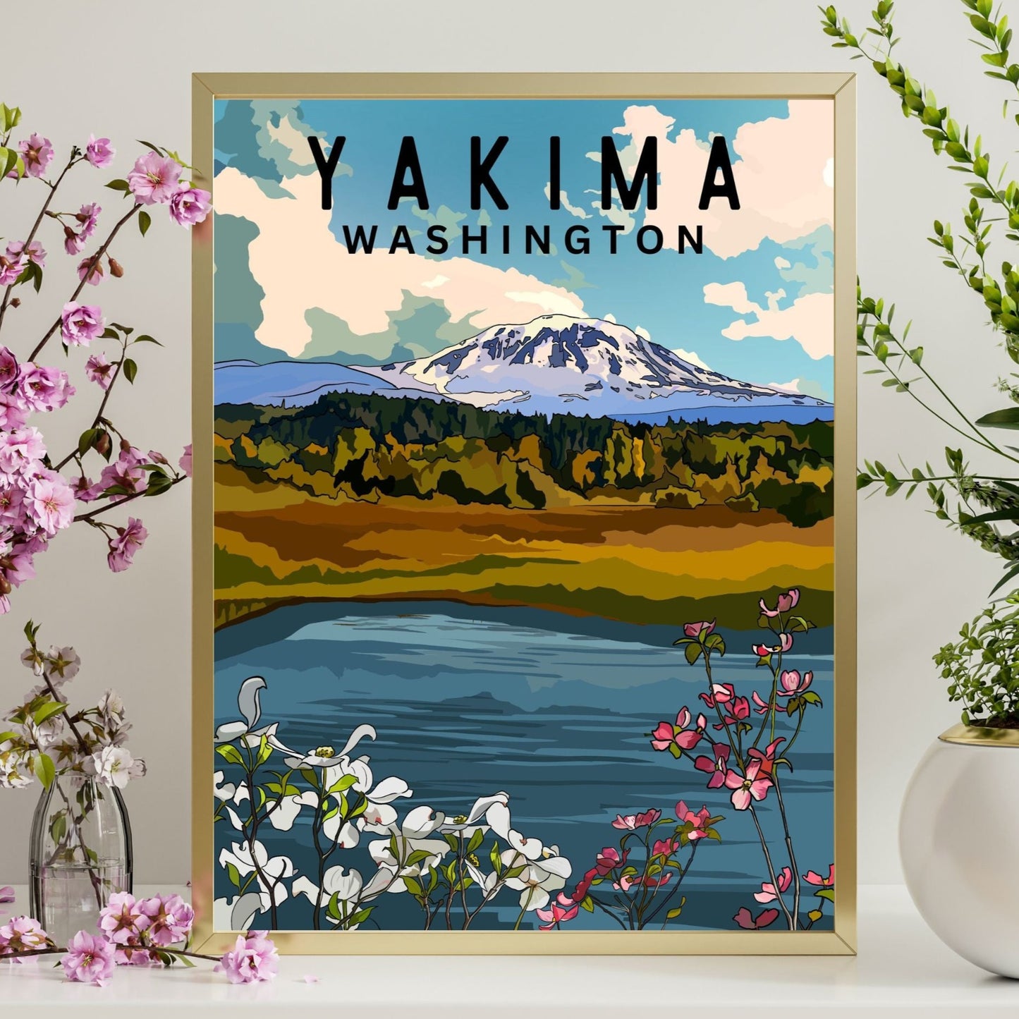 Yakima, Washington Poster Art | Washington