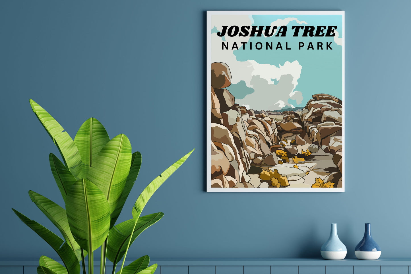 Joshua Tree National Park, California | Travel Poster Art Print - Wild Life Design Co.