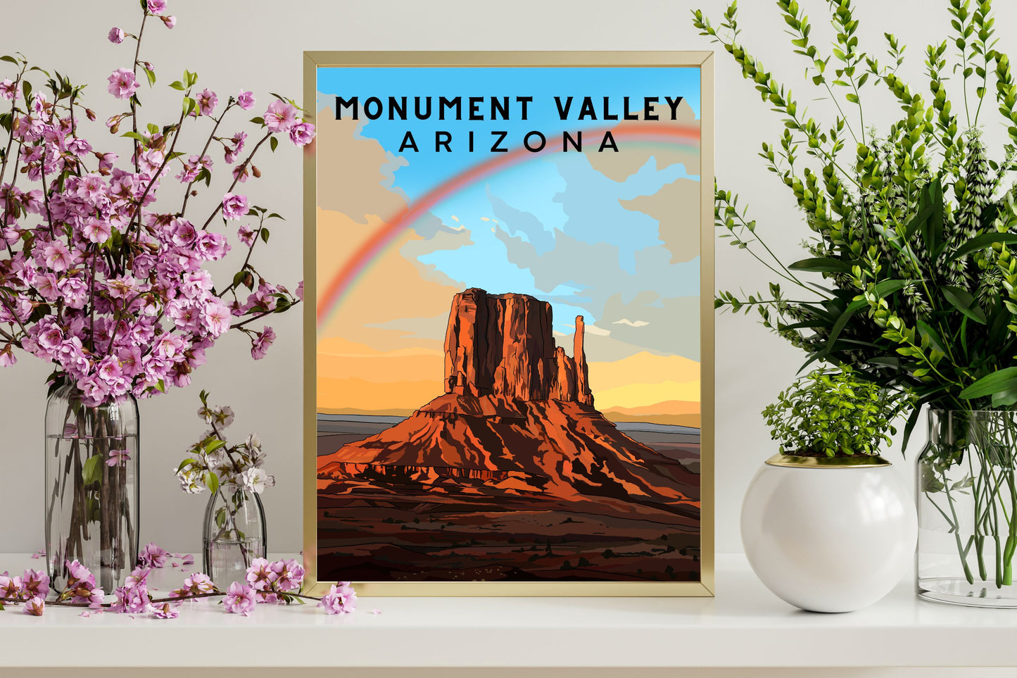 Monument Valley, Arizona | Travel Poster Art Print - Wild Life Design Co.