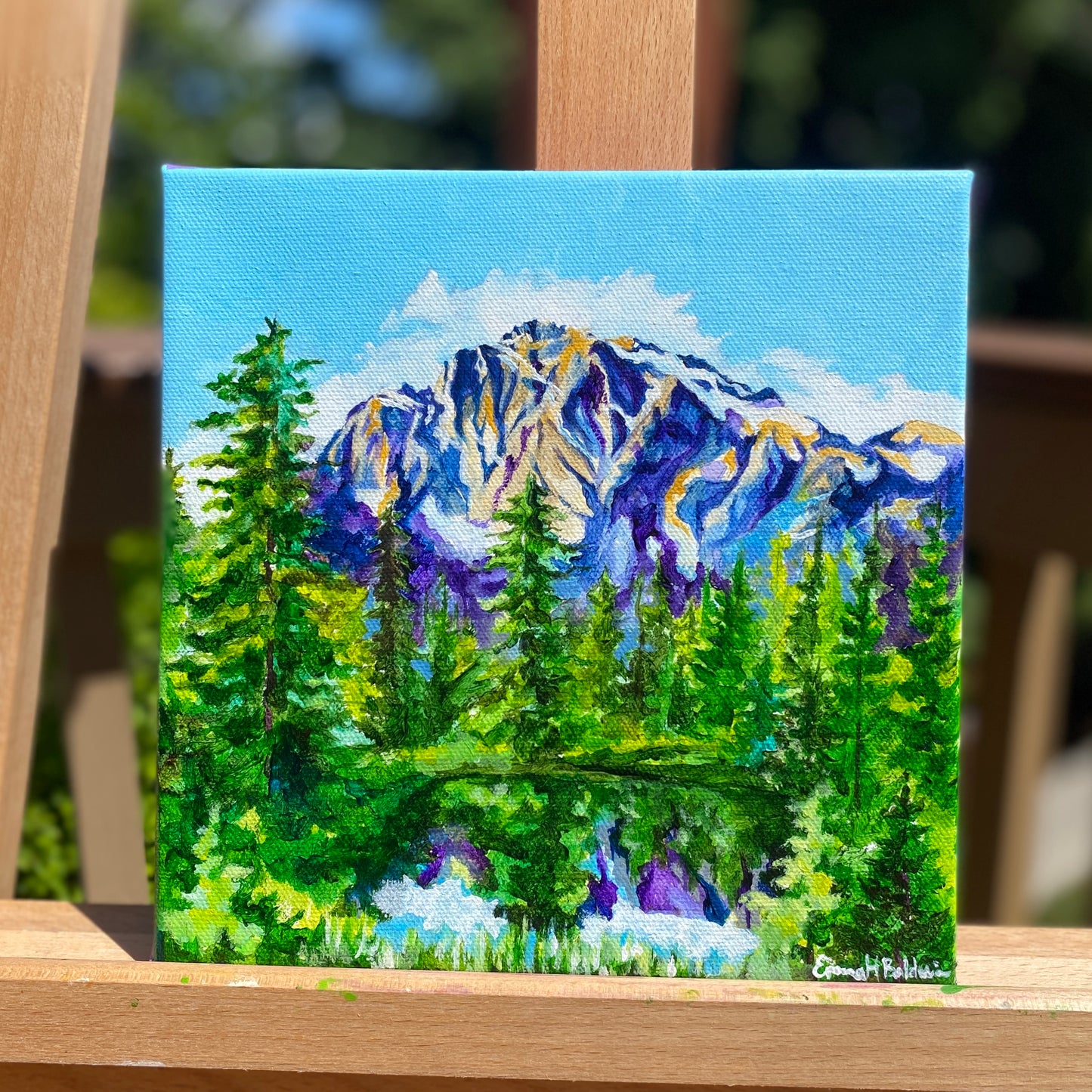 Along the Trail in the North Cascades | Original Acrylic Painting - Emma H. Baldwin