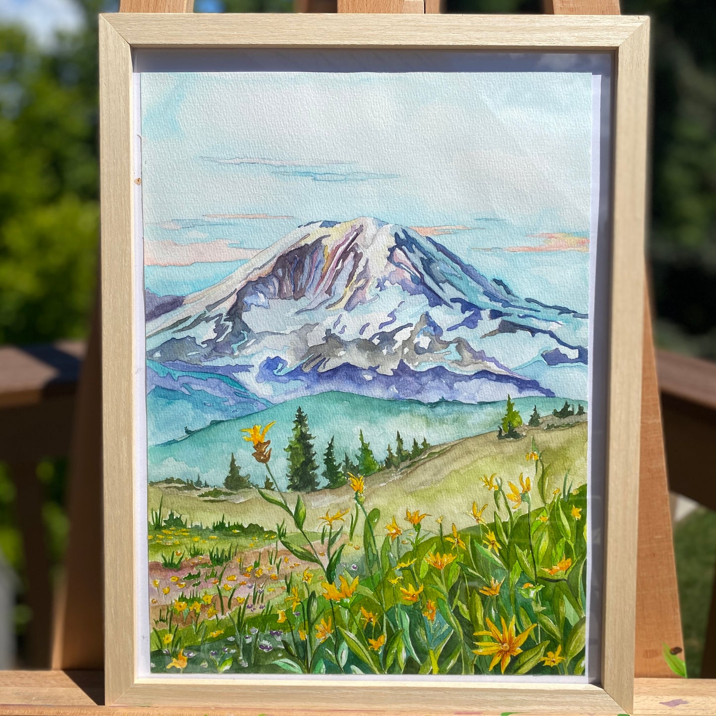 Mt. Rainier Meadows | Original Watercolor Painting - Emma H. Baldwin