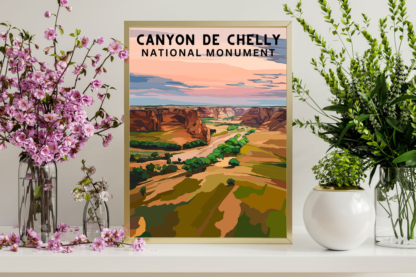 Canyon de Chelly National Monument | Travel Poster Art Print - Wild Life Design Co.