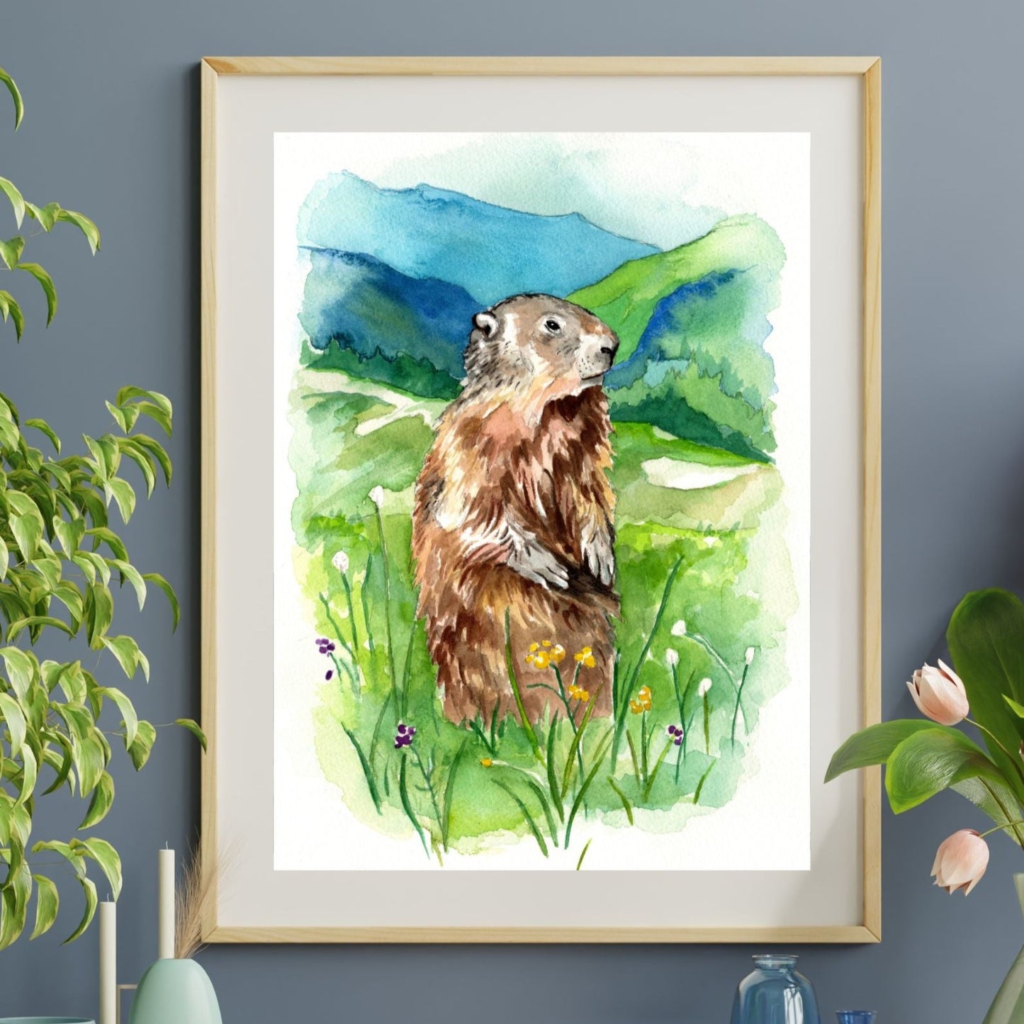 Marmot | Archival Watercolor Art Print - Emma H. Baldwin