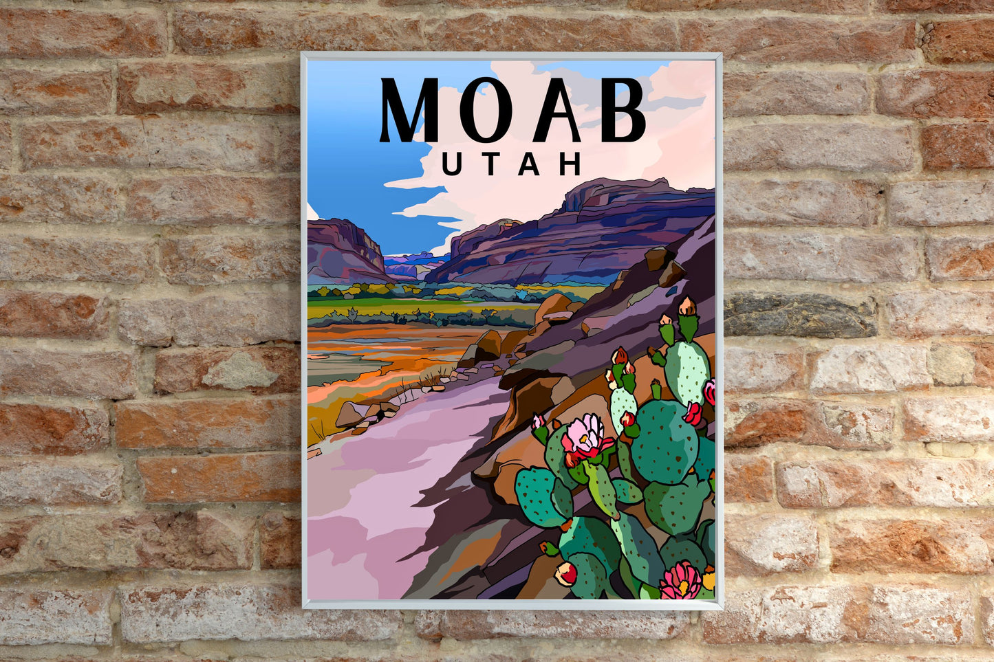 Moab, Utah | Travel Poster Art Print - Wild Life Design Co.
