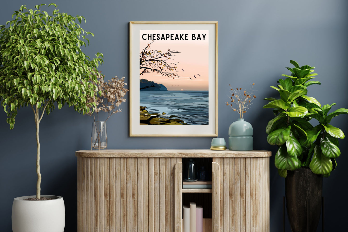 Chesapeake Bay | Travel Poster Art Print - Wild Life Design Co.