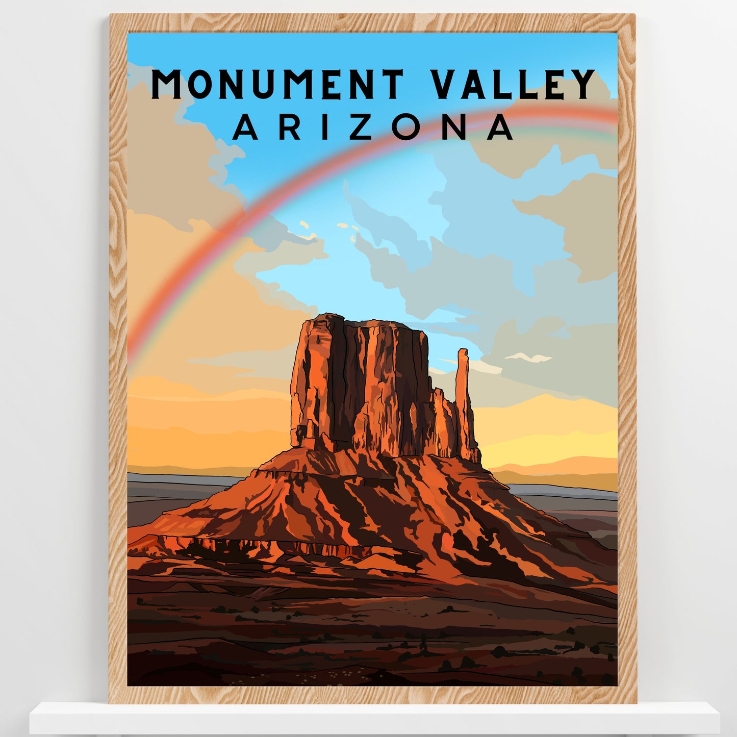Monument Valley, Arizona | Travel Poster Art Print - Wild Life Design Co.