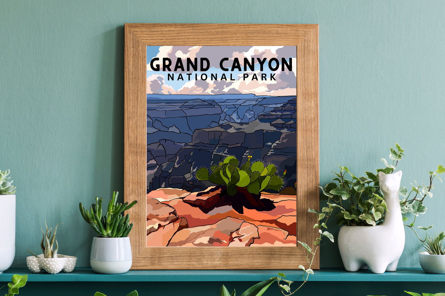 Grand Canyon National Park | Travel Poster Art Print - Wild Life Design Co.