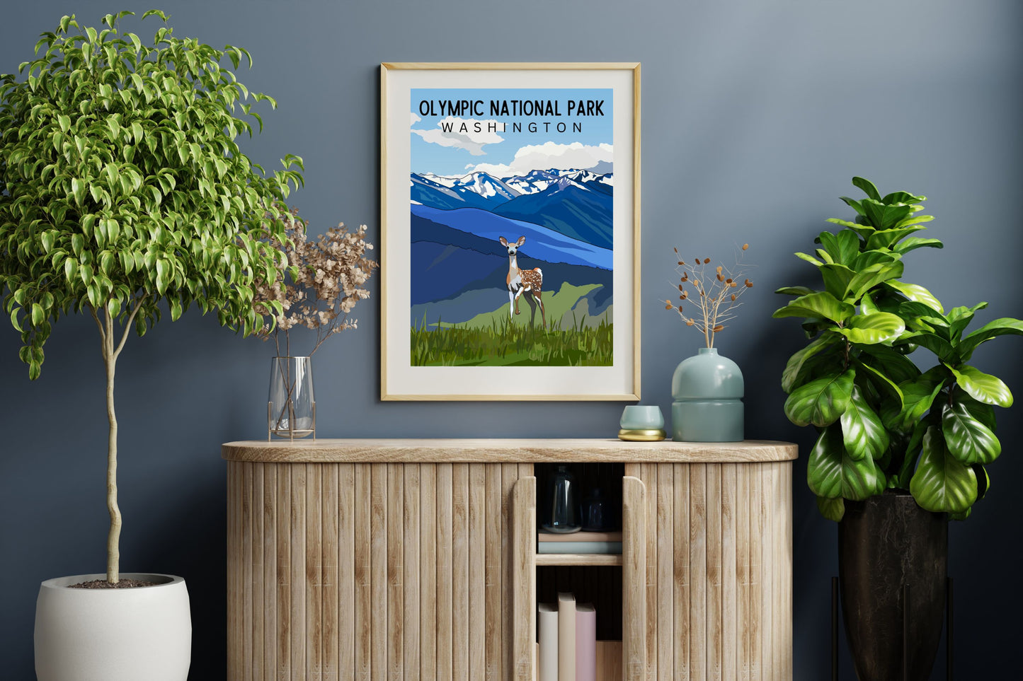 Olympic National Park, Washington | Travel Poster Art Print - Wild Life Design Co.