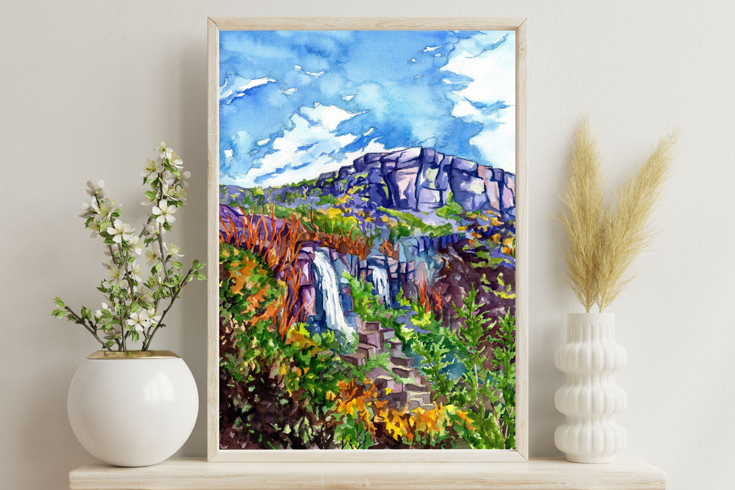 Ancient Lakes, Washington | Archival Watercolor Art Print - Emma H. Baldwin