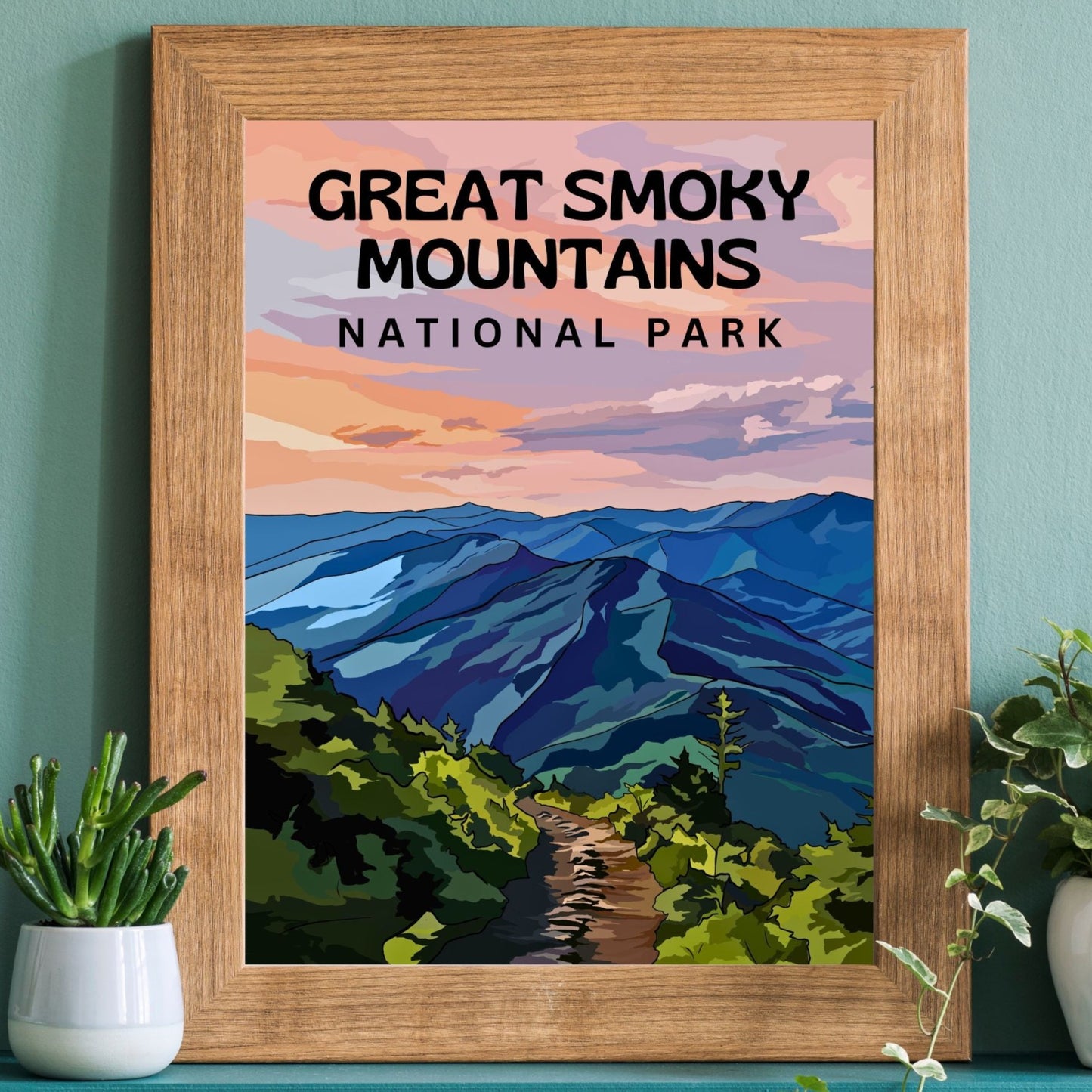Great Smoky Mountains National Park | Travel Poster Art Print - Wild Life Design Co.