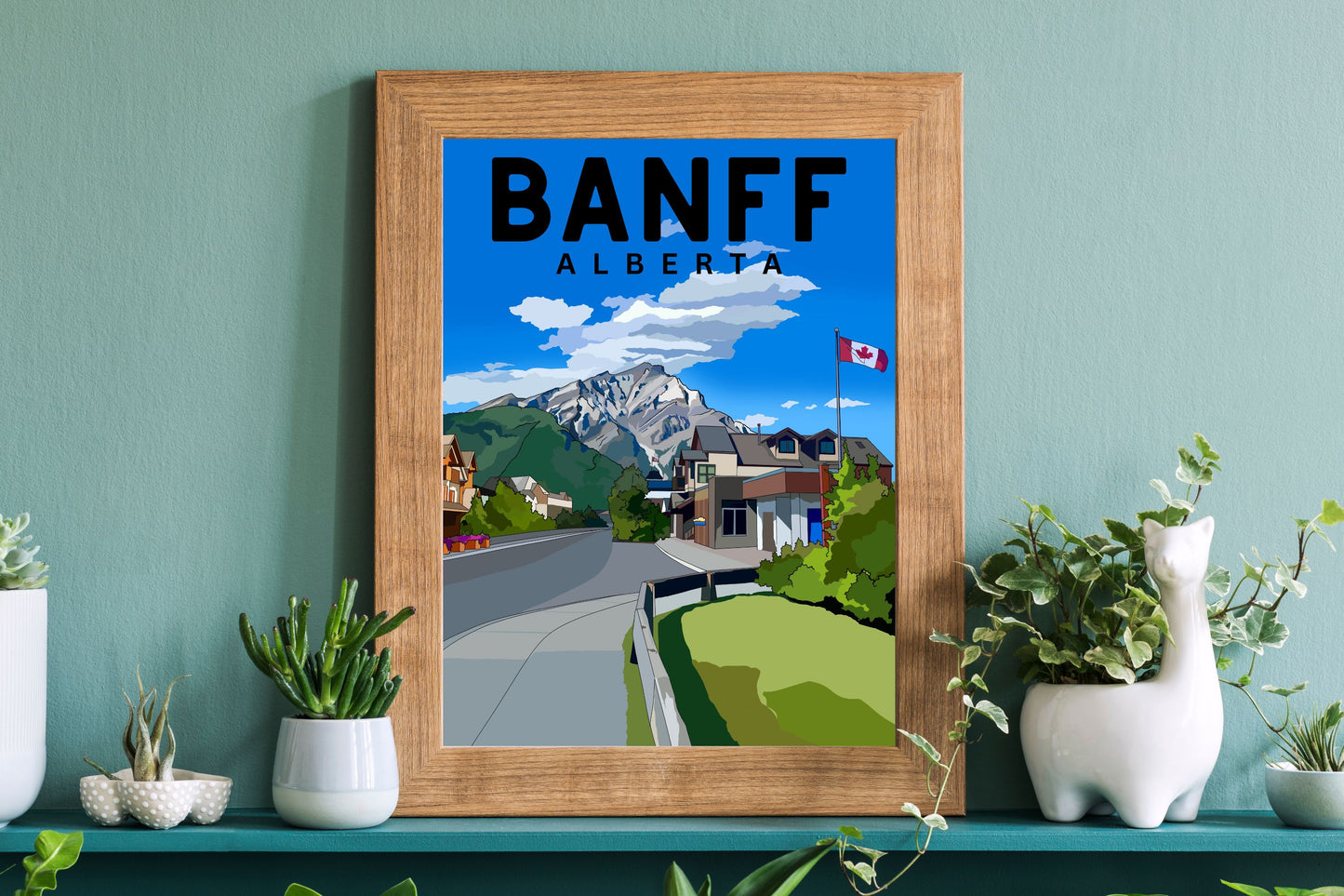 Banff National Park, Alberta | Travel Poster Art Print - Wild Life Design Co.
