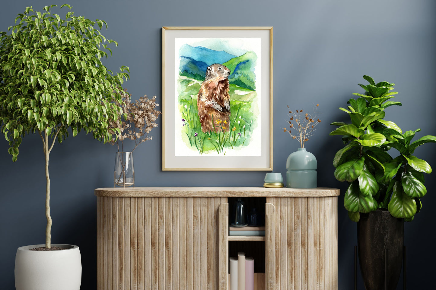 Marmot | Archival Watercolor Art Print - Emma H. Baldwin