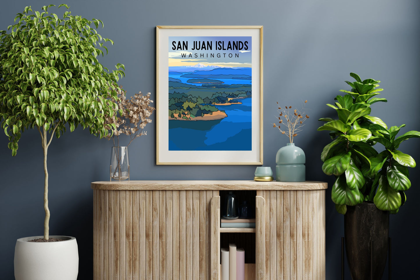 San Juan Islands, Washington | Travel Poster Art Print - Wild Life Design Co.