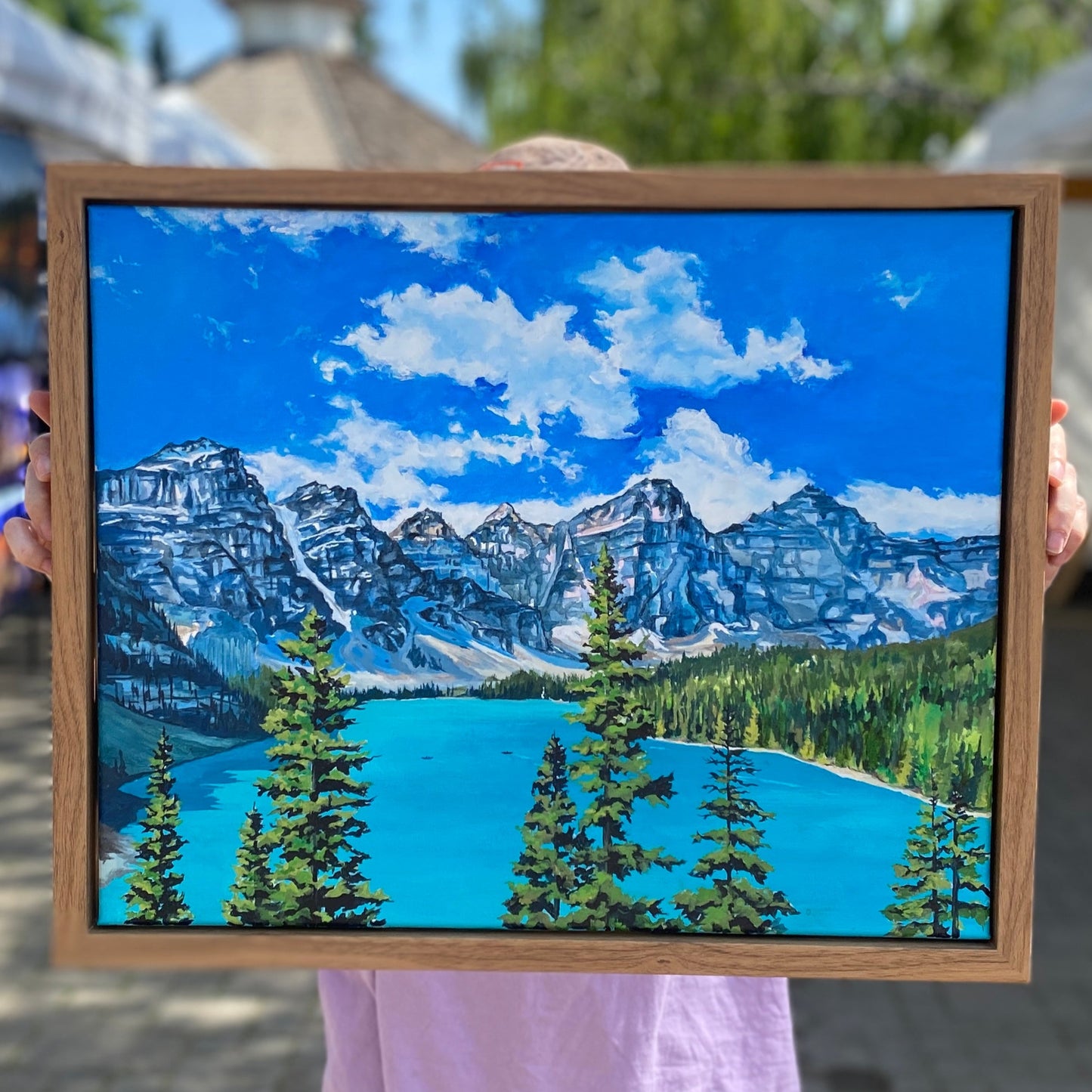 Moraine Lake | Original Acrylic Painting - Emma H. Baldwin