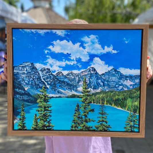 Moraine Lake | Original Acrylic Painting - Emma H. Baldwin