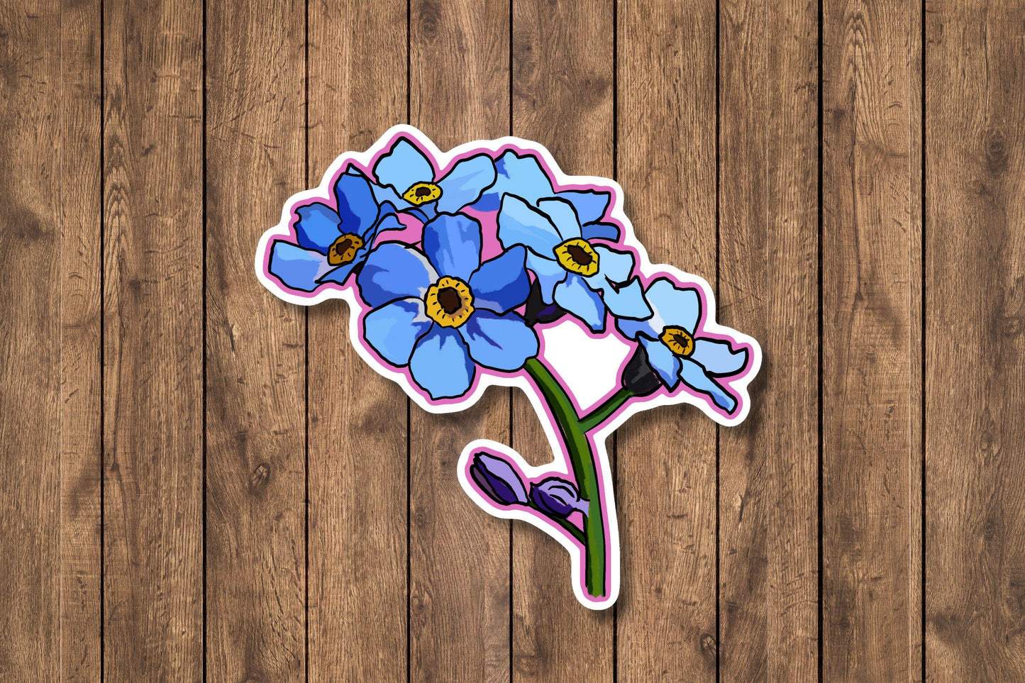 Forget Me Not Wildflower Sticker