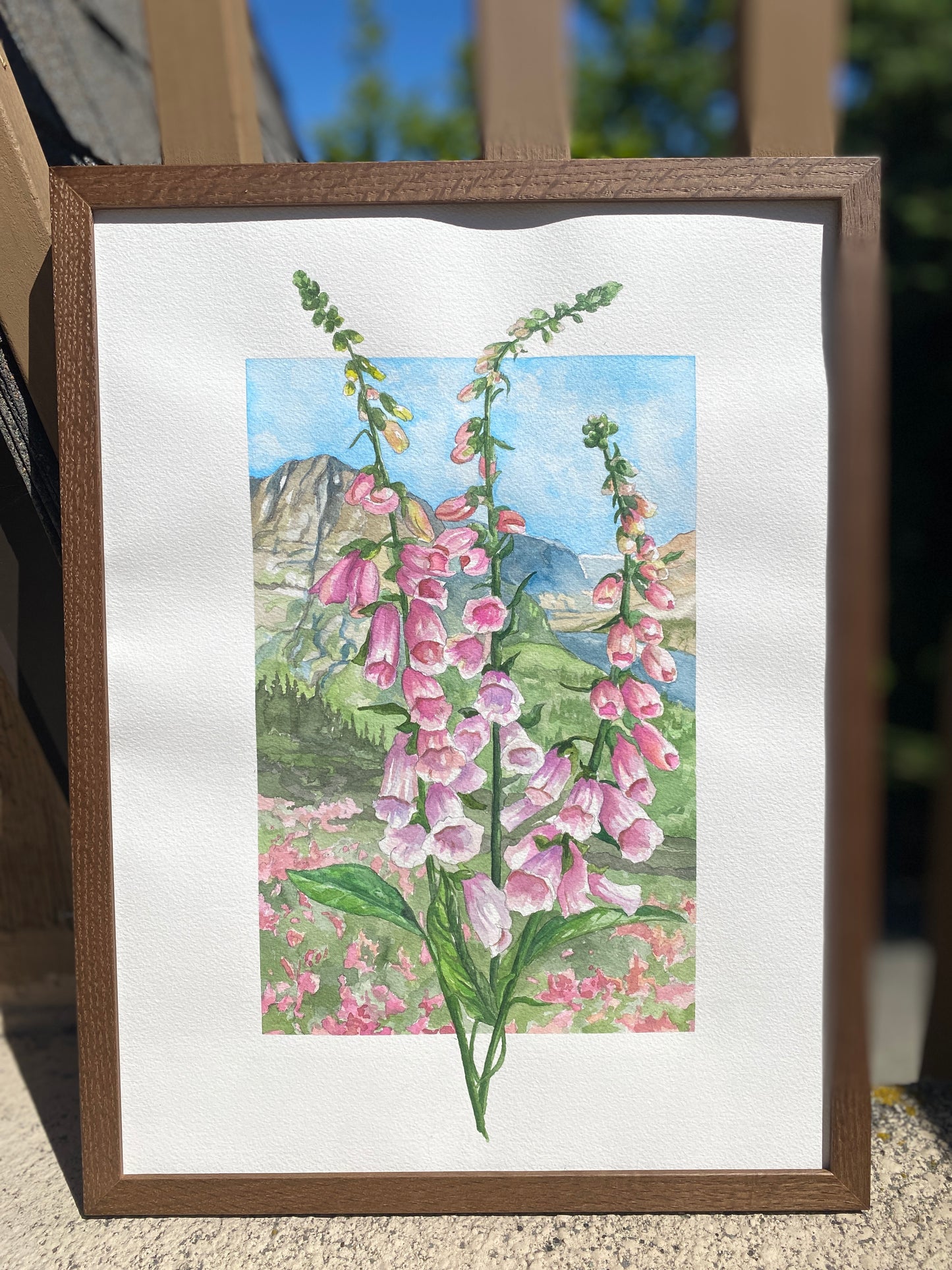 Foxglove in Bloom | Original Watercolor Painting - Emma H. Baldwin