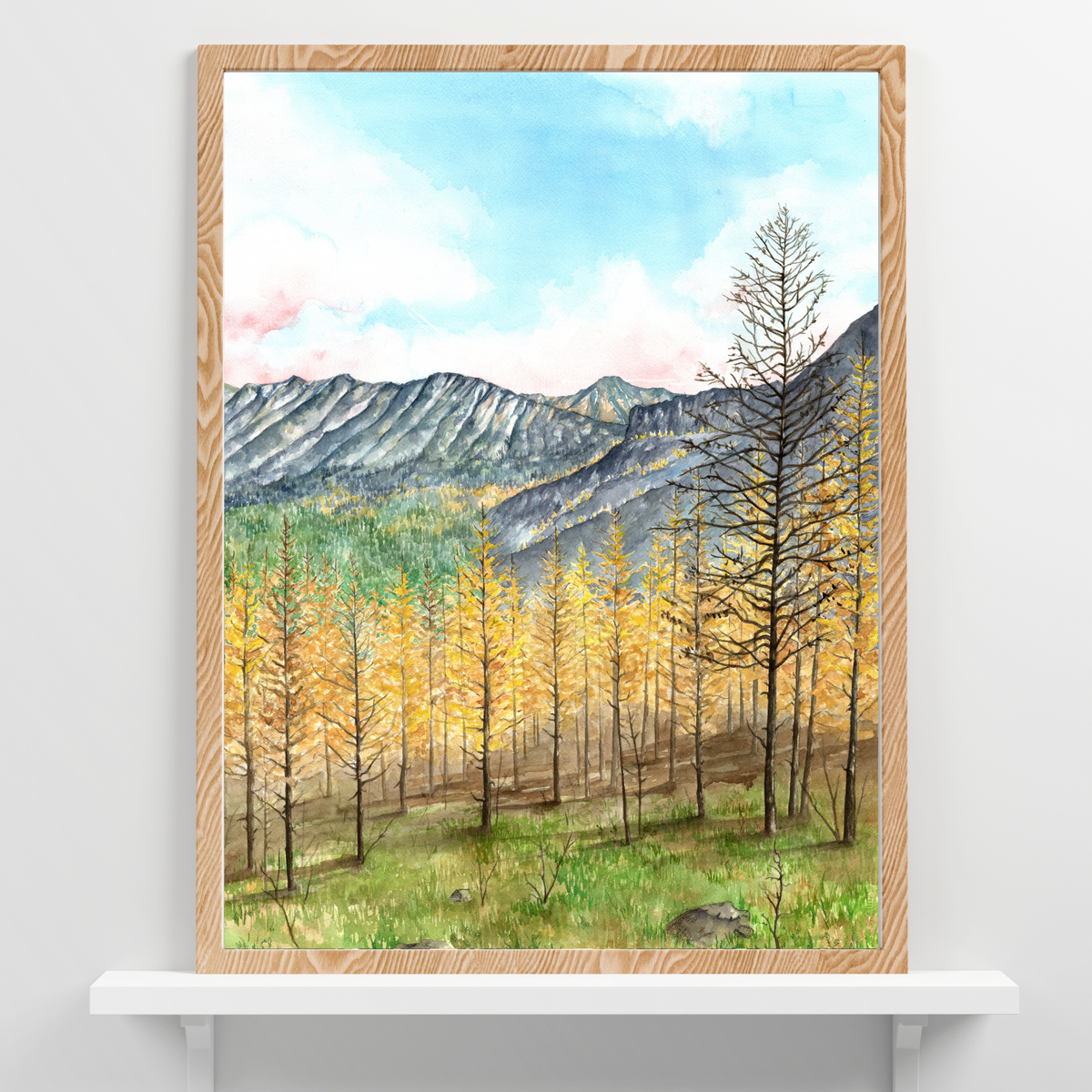 Larch Grove | Archival Watercolor Art Print - Emma H. Baldwin