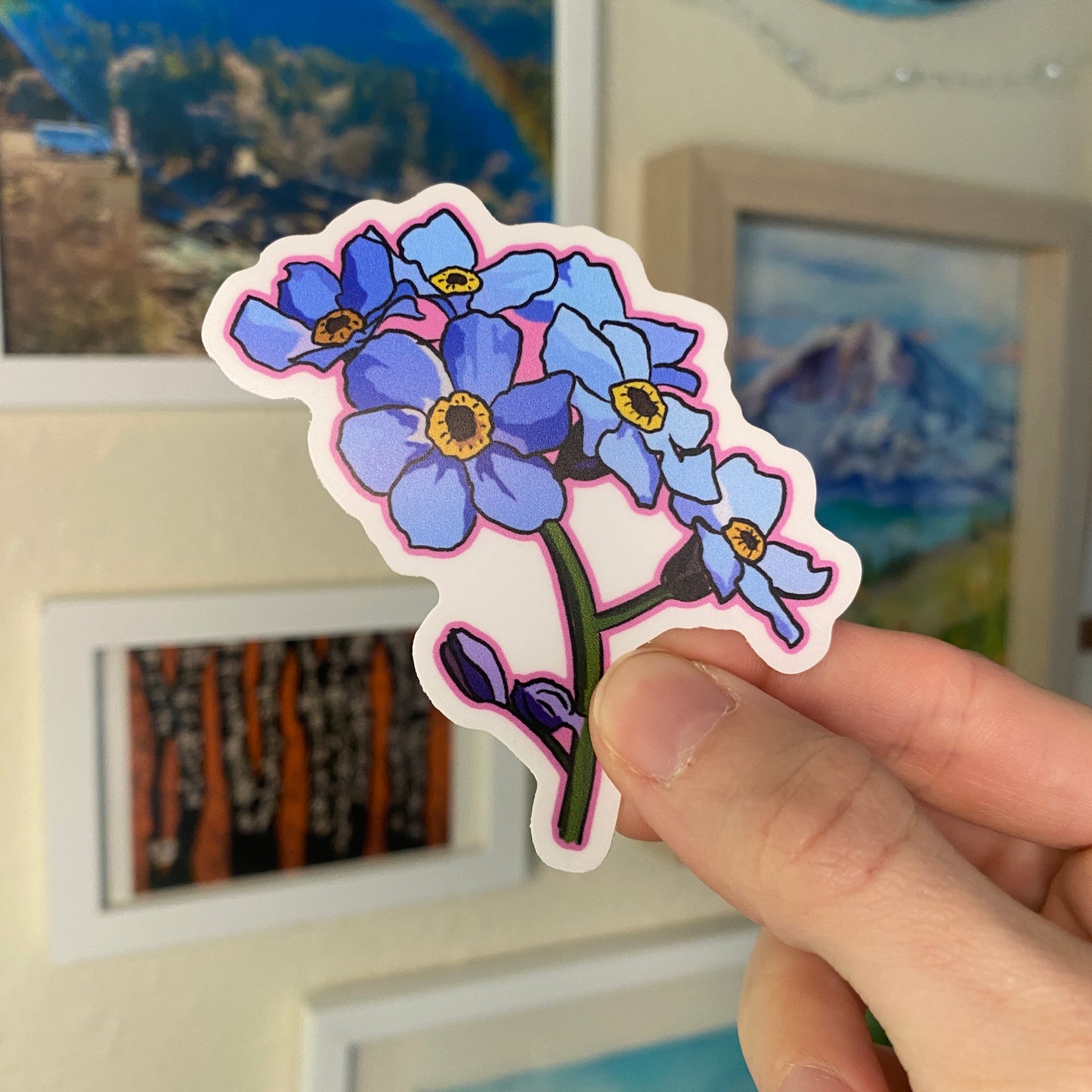 Forget Me Not Wildflower Sticker