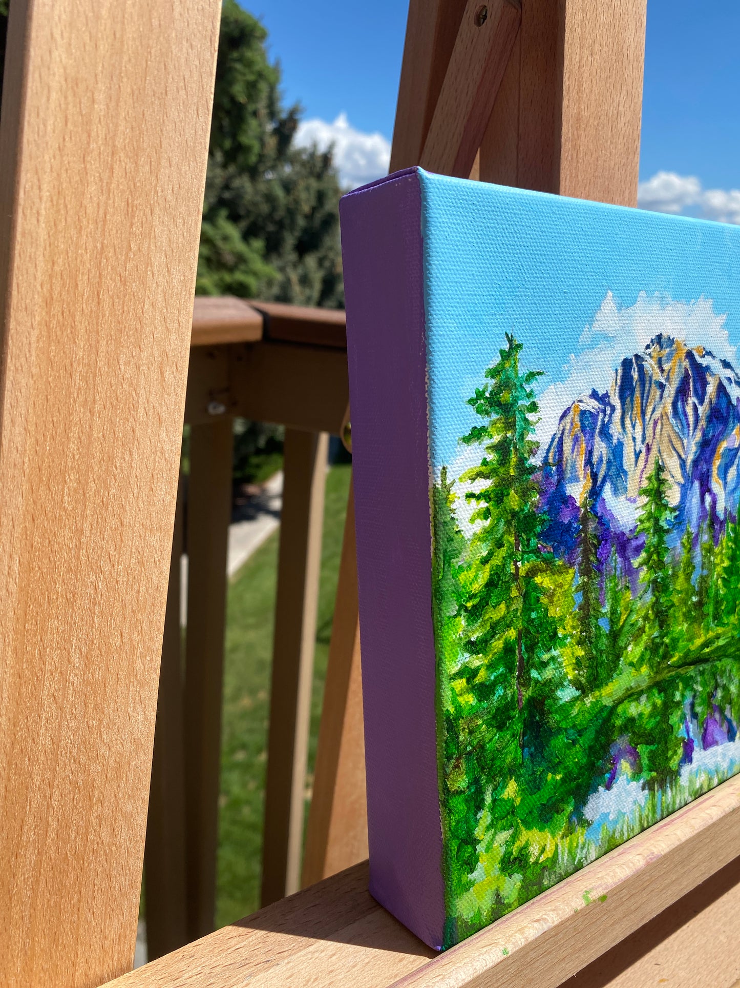 Along the Trail in the North Cascades | Original Acrylic Painting - Emma H. Baldwin