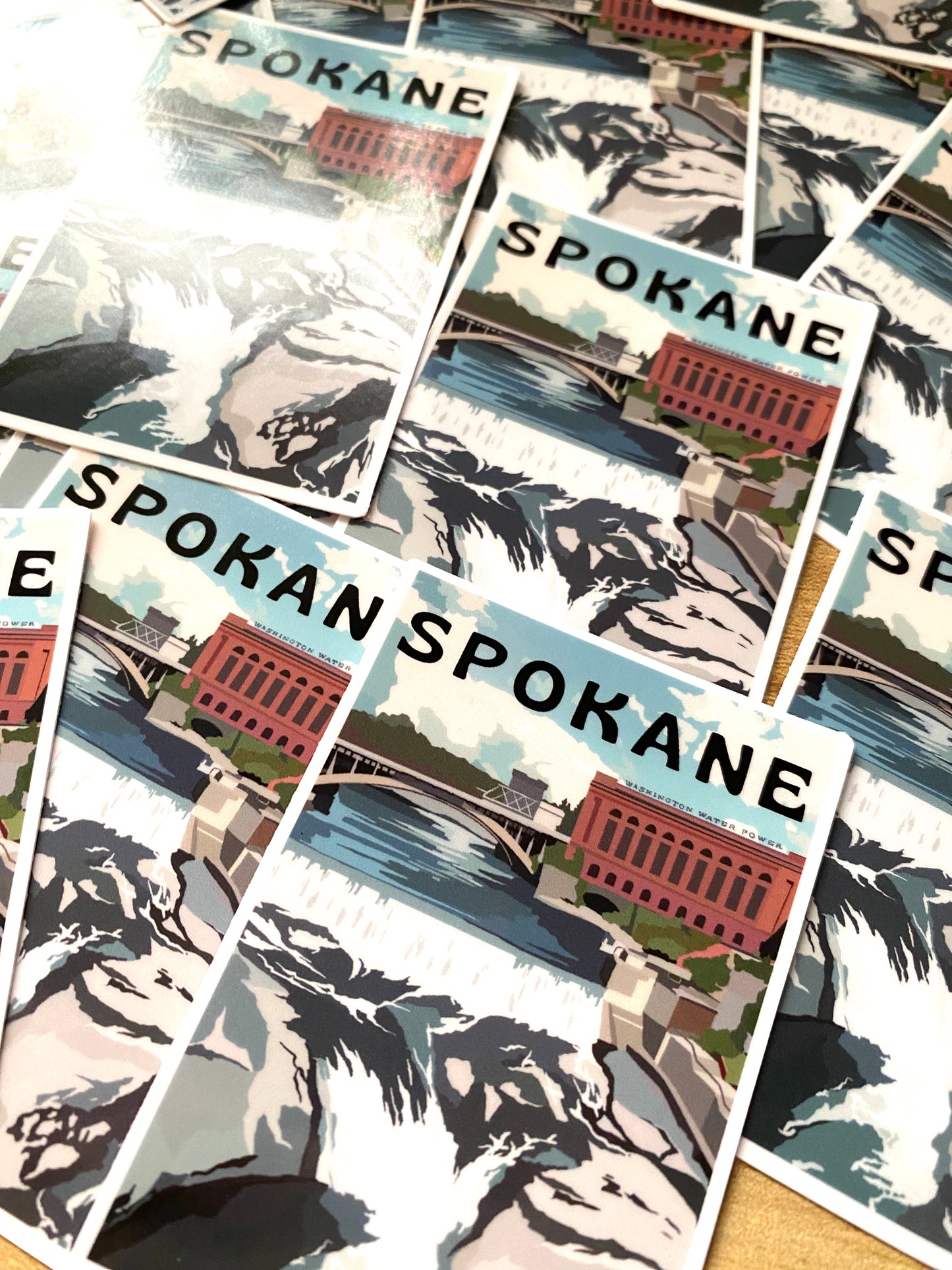 Spokane, Washington Sticker  - Waterproof Outdoor Use, UV resistant Decal