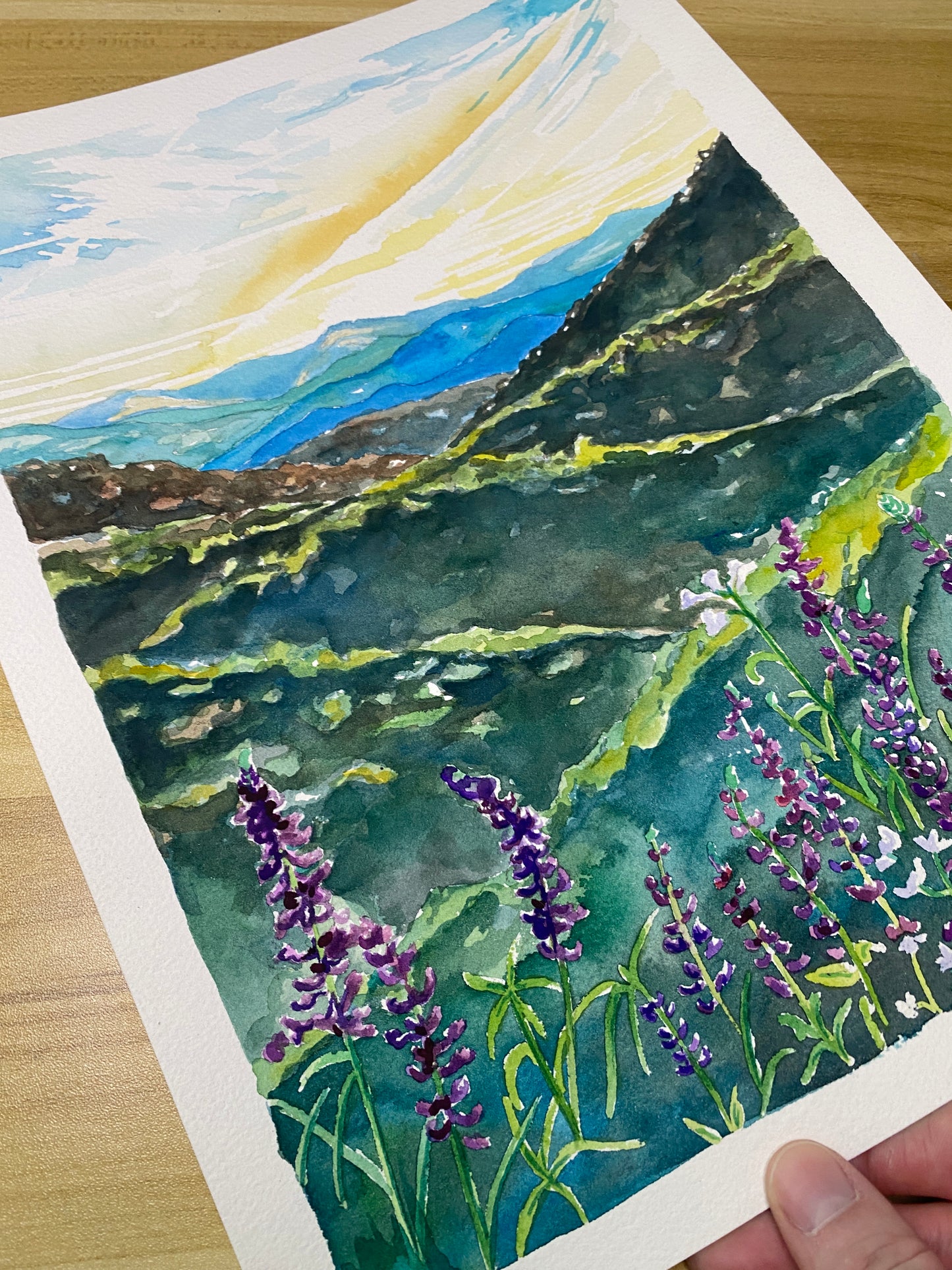 The Blue Ridge Mountains | Original Watercolor Painting - Emma H. Baldwin