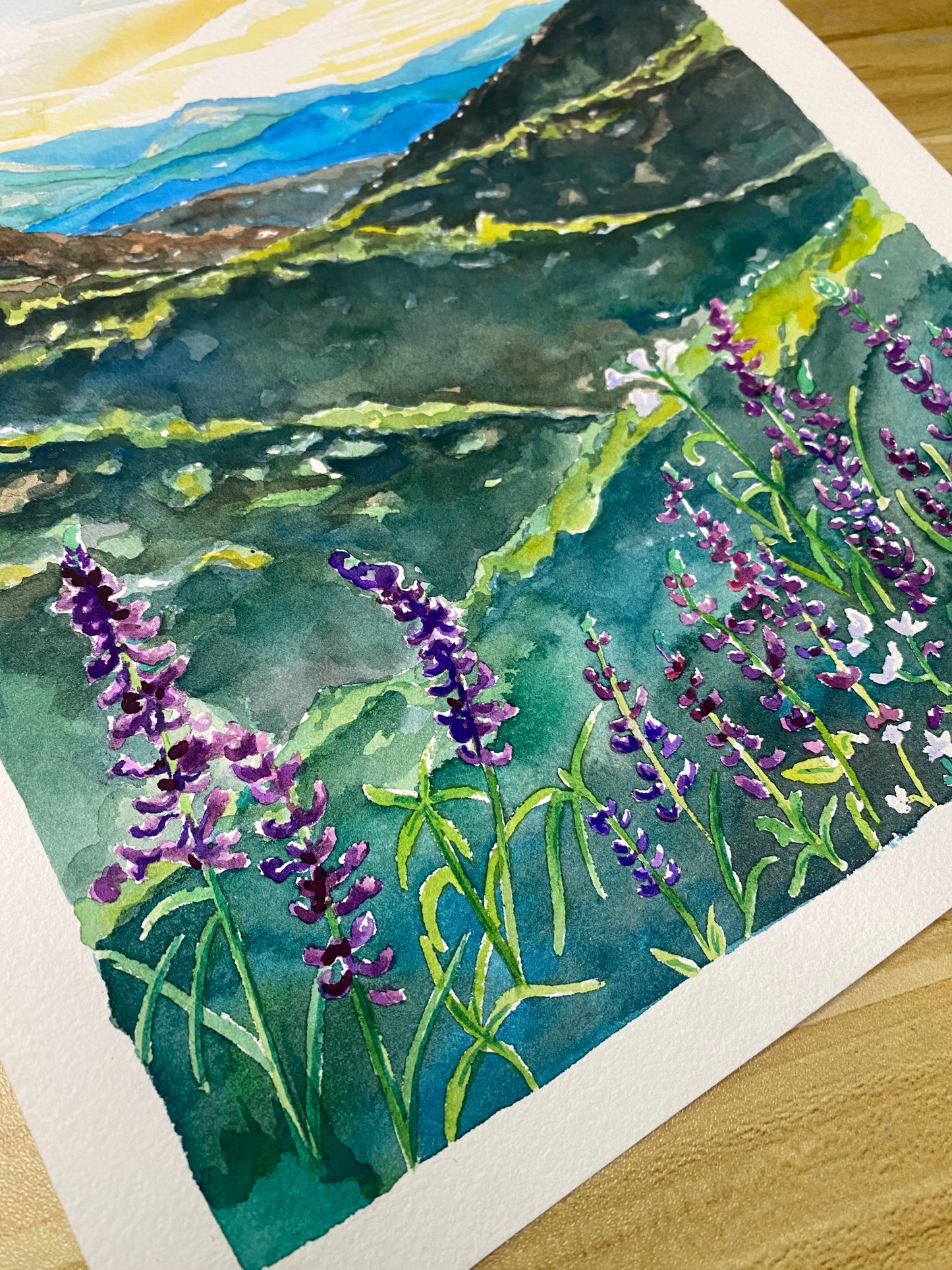The Blue Ridge Mountains | Original Watercolor Painting - Emma H. Baldwin