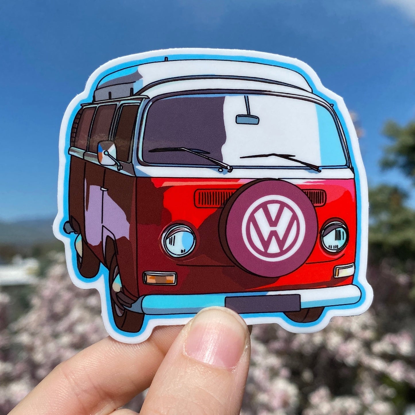 VW Van Waterproof Sticker