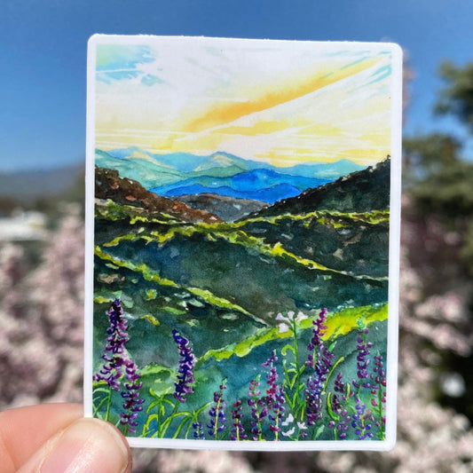 Blue Ridge Mountains | Watercolor Sticker