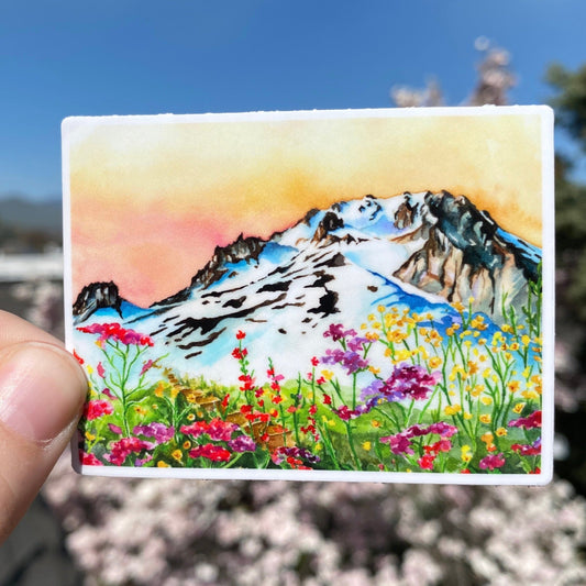 Mt. Hood Wildflowers | Watercolor Sticker