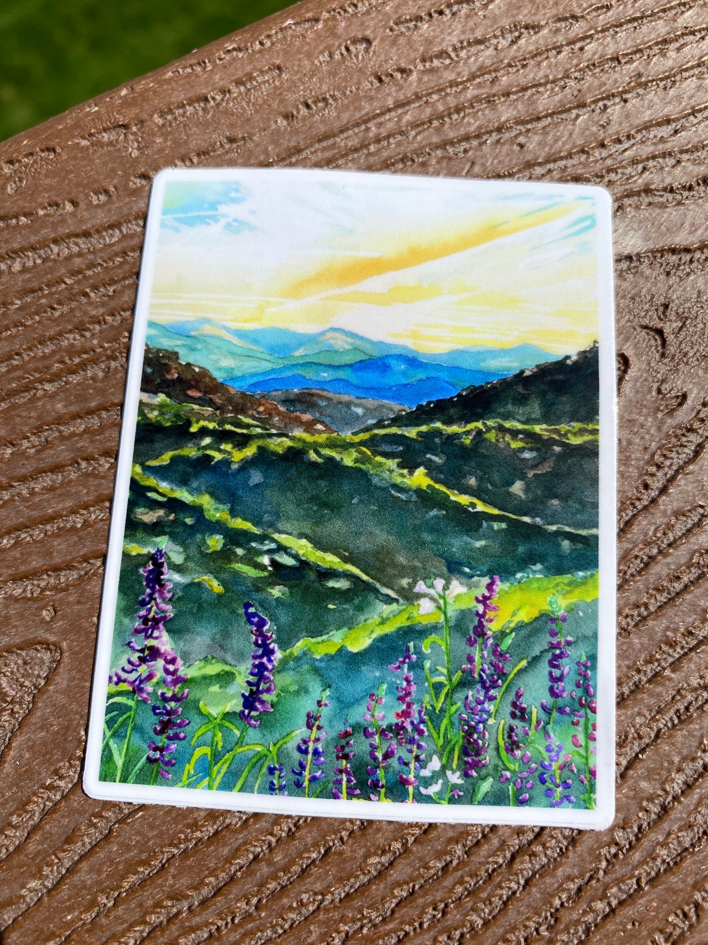 Blue Ridge Mountains | Watercolor Sticker
