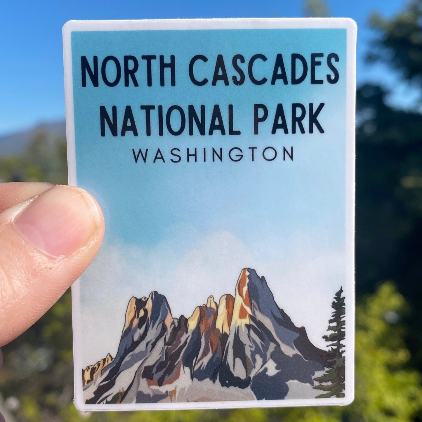 North Cascades National Park 2x3" sticker | Vinyl Waterproof