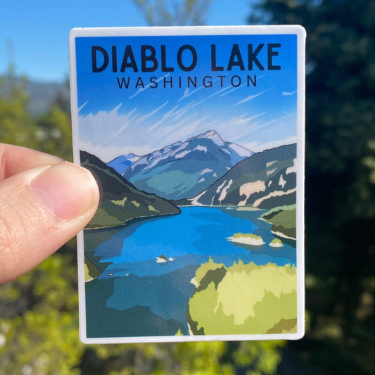 Diablo Lake, Washington | Vinyl Waterproof Sticker